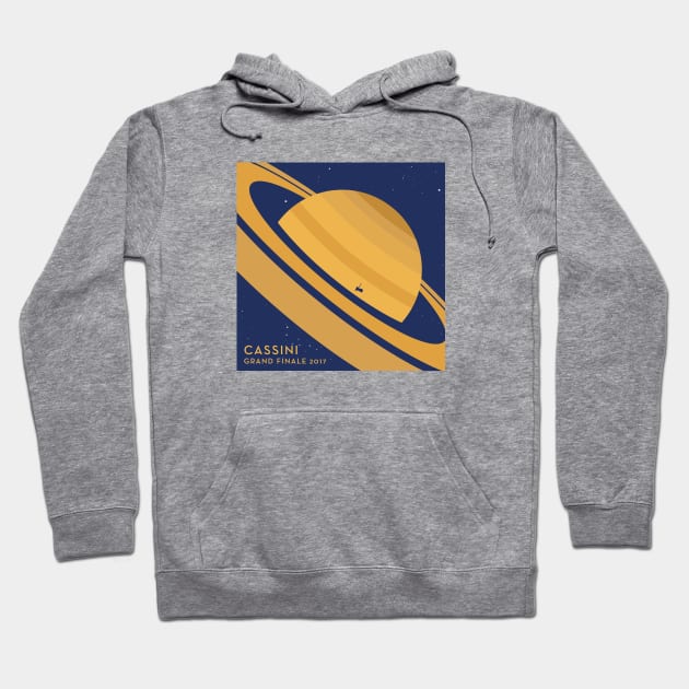 Cassini Grand Finale Saturn Hoodie by Markadesign